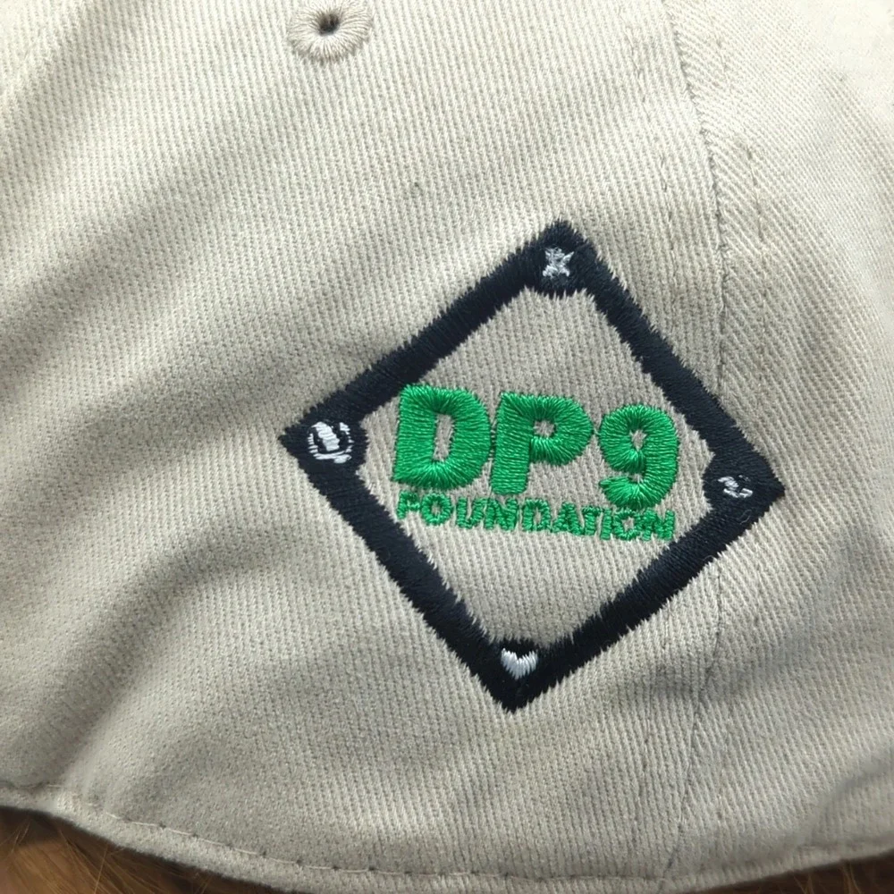 Vintage Darrell Pollack Dp9 Foundation Nike Golf Hat Cap Khaki Tan Swoosh OSFA